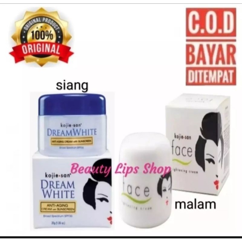 Paket Kojie san Original / Kojisan Krim Siang + Krim Malam Perawatan Wajah