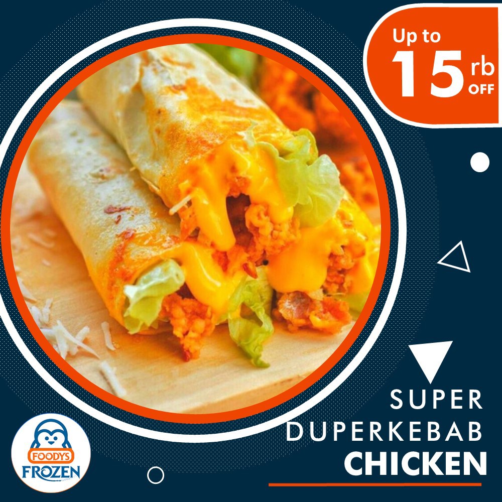 Terlaris Super Duper Kebab Chicken Chicken Crispy Keju Kebab Frozen No 1 Di Indonesia Shopee Indonesia