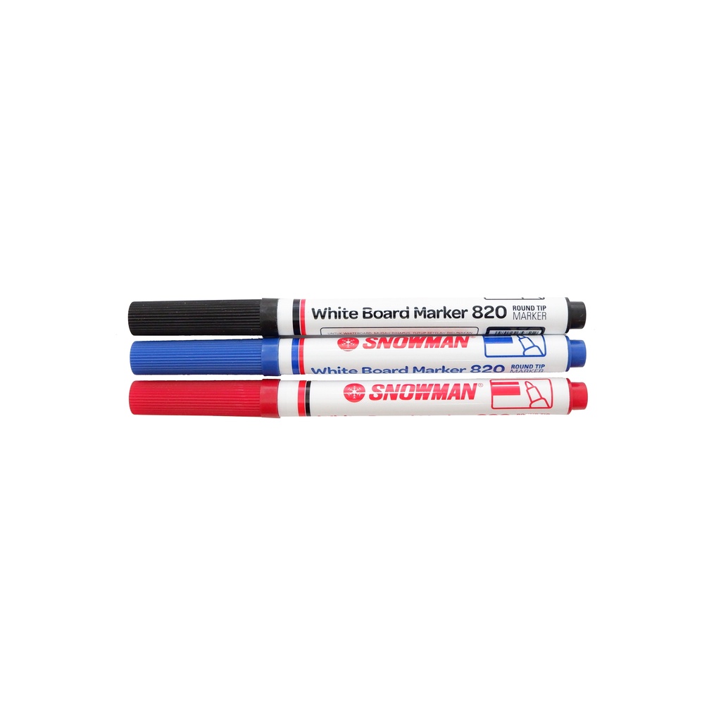 

1 BUAH Spidol Whiteboard Kecil Snowman Marker BG520 Hitam Merah Biru White Board