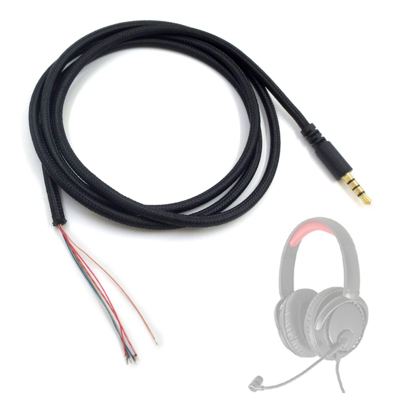 Cre Kabel Konektor Audio Headphone 3.5mm Male Untuk Hyper X Cloud II