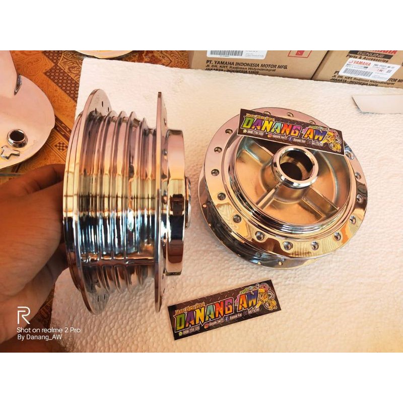 Tromol Depan belakang Rx king Original Finising Crom Jogja