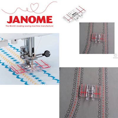 Sepatu Pembatas Jahitan Bergaris - JANOME Border Guide Foot