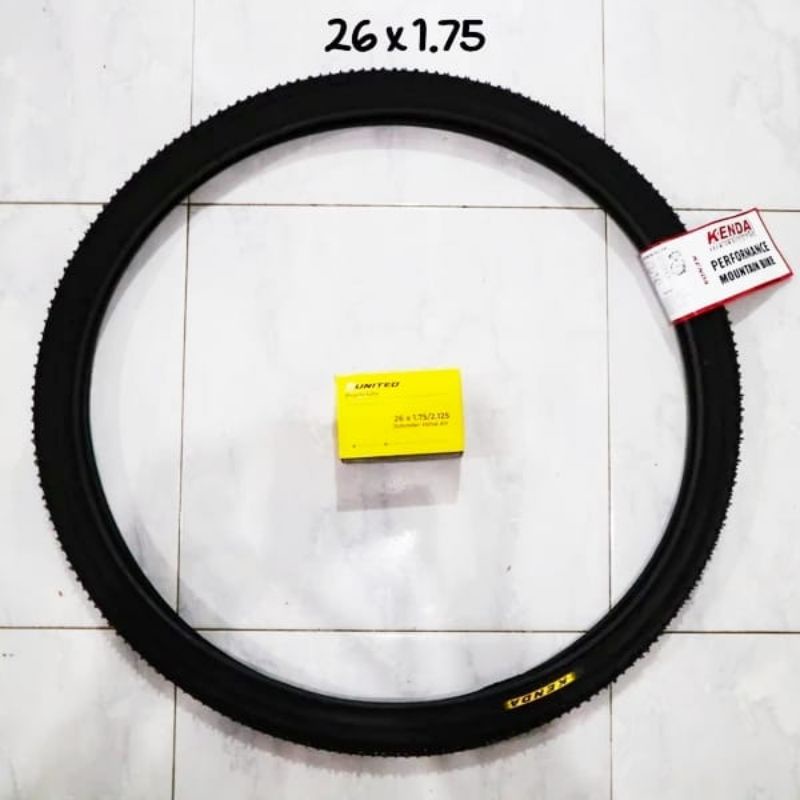 PAKET BAN SEPEDA MTB TOURING FEDERAL 26 X 1.75 KENDA BAN DALAM JENIS PENTIL MOTOR MERK UNITED
