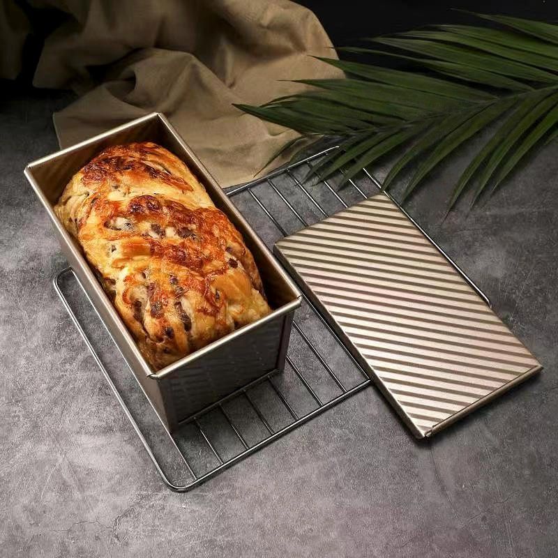 Loyang Roti Tawar Box dengan Tutup Anti Lengket  / Loaf Pan Toast Box Home Baking