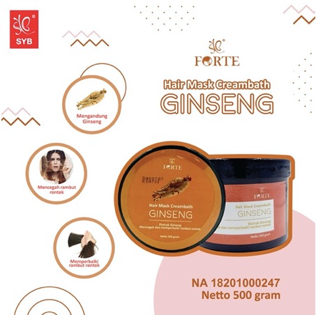 SYB Forte Hair Mask Creambath - MASKER RAMBUT 4 VARIAN