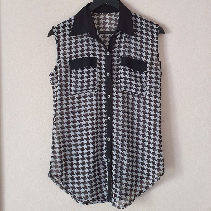 PRELOVED Jessa Collection Houndstouth Shirt