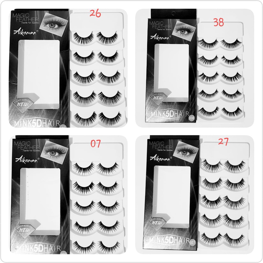 Bulu Mata Palsu Handmade 5D eyelashes fake lashes 1 Pack 5 Pasang M748
