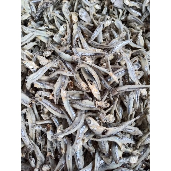 

ikan asin teri rebus