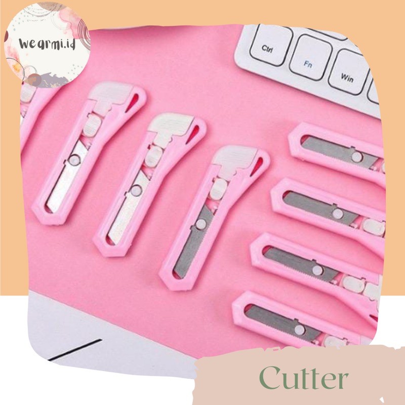 

Cutter Mini Pisau Pemotong Kertas Paket Amplop STainless Steel