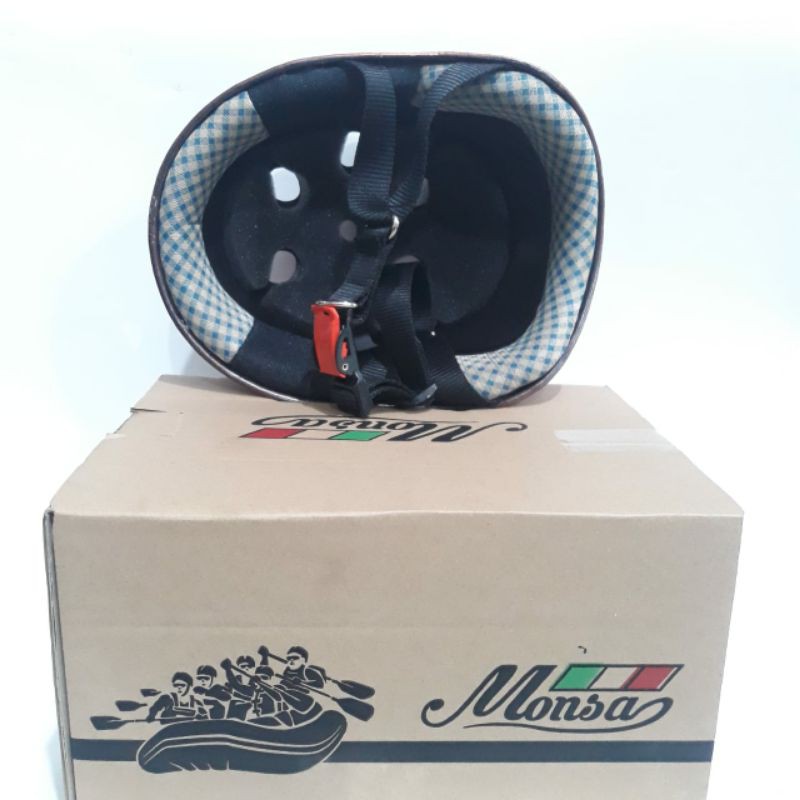 Helm Sepeda Monsa monza Hitam Gloss