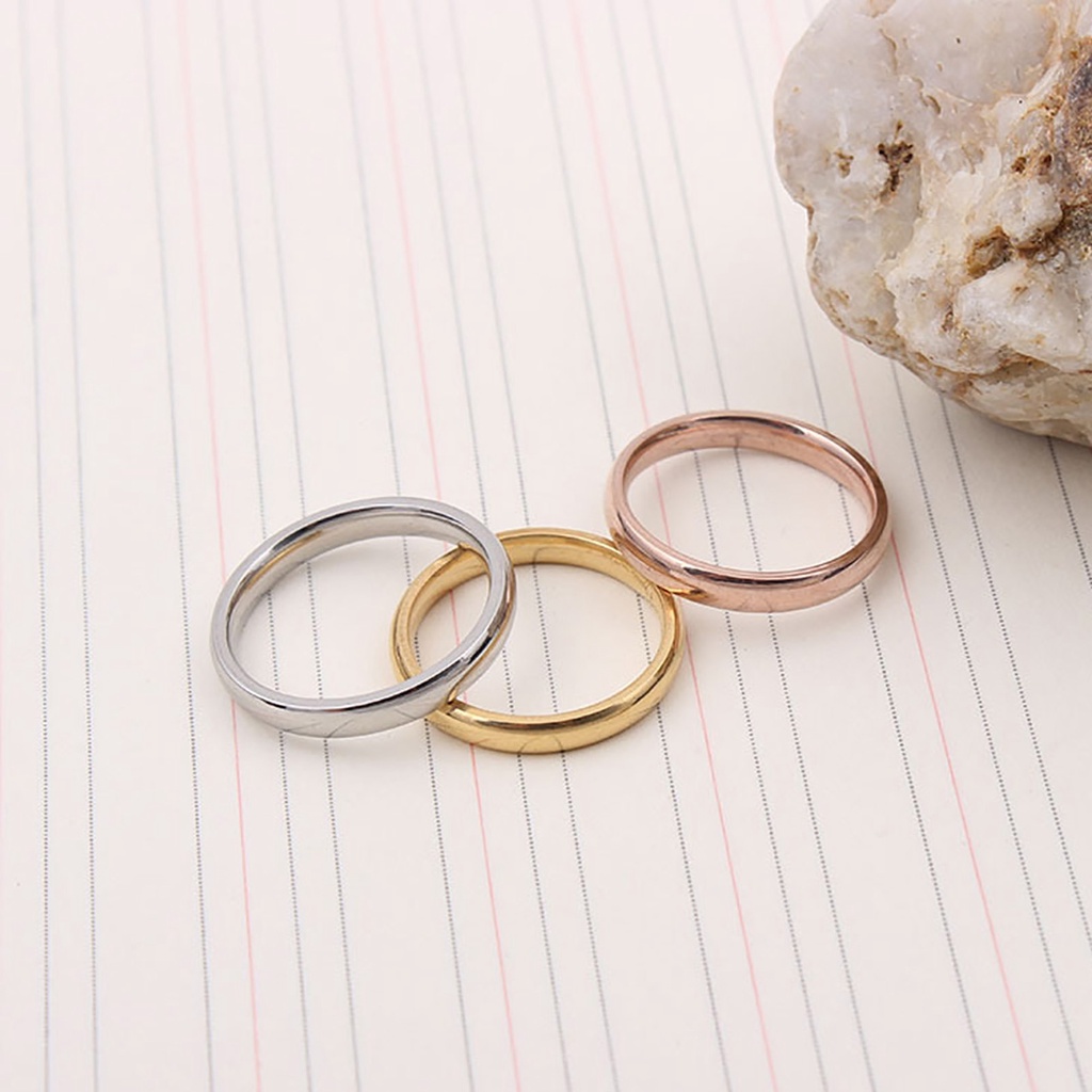 Hu Hu Hu Hu Hu Alat Bantu Pasang Kacamata♡ Cincin Pasangan Bahan Metal Untuk Pertunangan