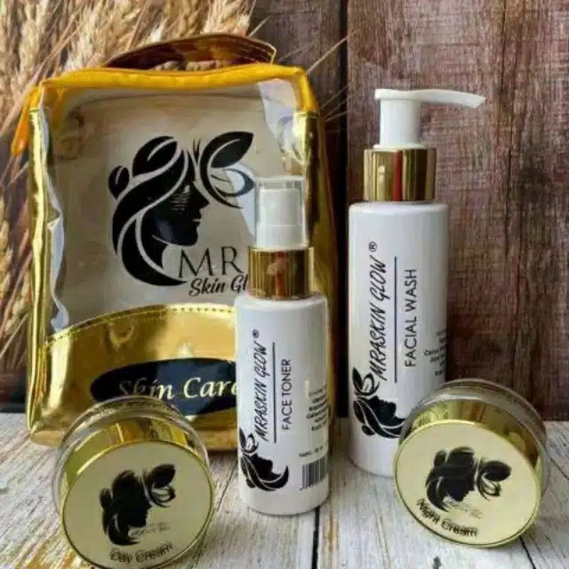 MRASKIN GLOW ORIGINAL PAKET WHITENING WAJAH BPOM
