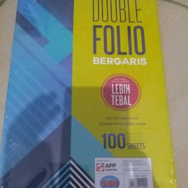 

Double Folio 100 lembar merek SIDU