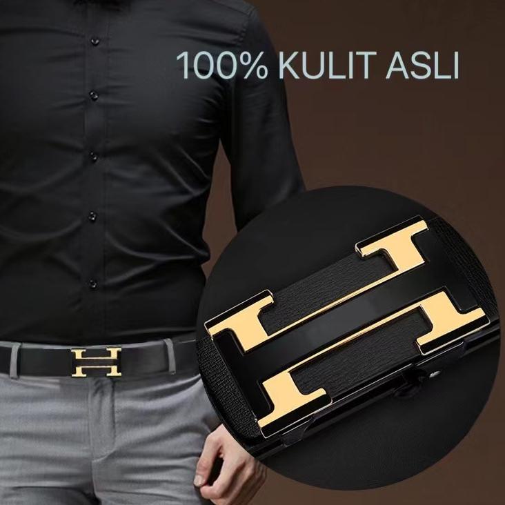 ✻ Ikat Pinggang Kulit Asli Ikat Pinggang Pria Sabuk PriaTali Pinggang Pria Belt Pria ❉