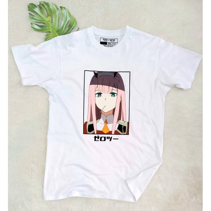 Tshirt Darling In the Franxx Waifu White Anime Manga Zero Two Premium