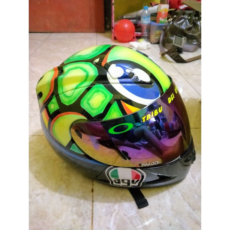 helm repaint motif agv tartaruga