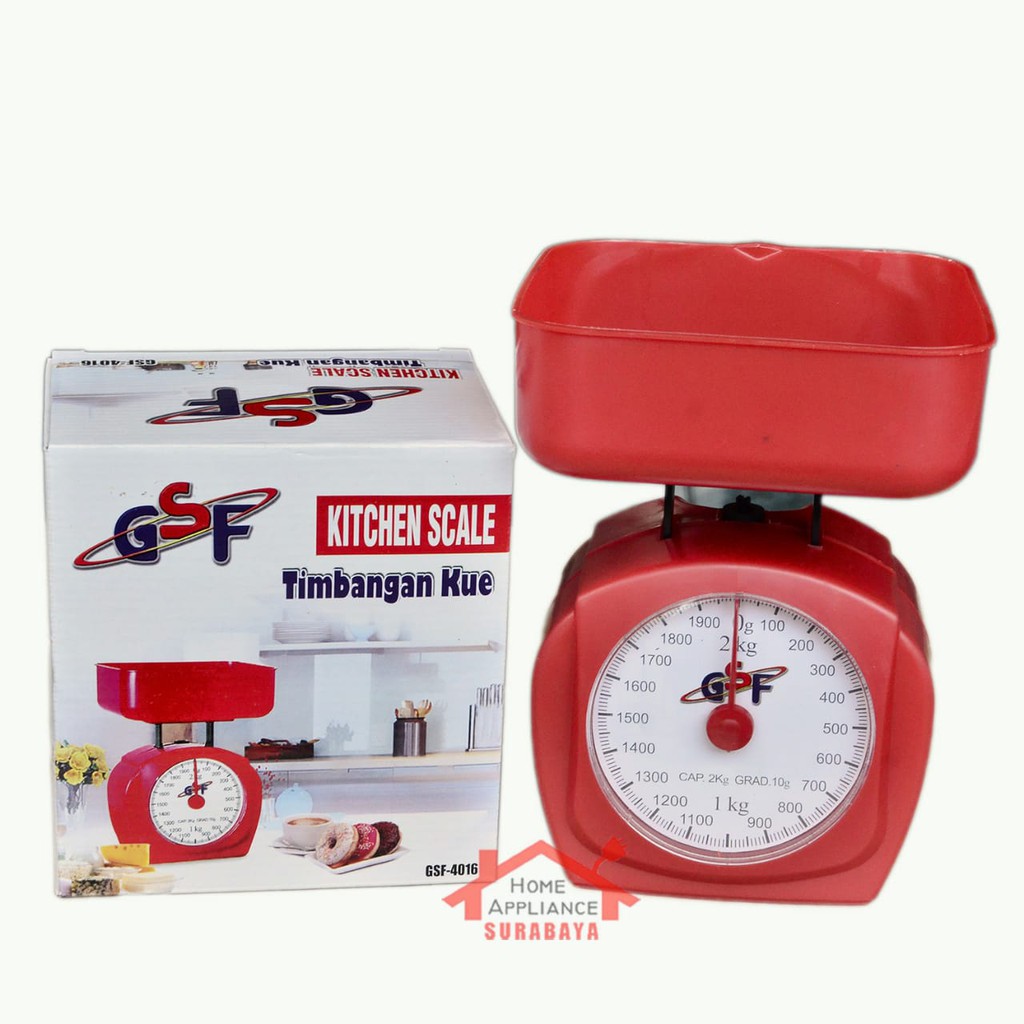 Timbangan Kue Serbaguna Kitchen Scale Analog / Manual GSF kapasitas 2 KG GSF-4016 GSF4016 GSF 4016