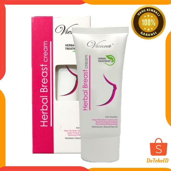 Vienna Breast Cream Tube 80ml Original Bpom Pembesar Pengencang Payudara Vienna Herbal