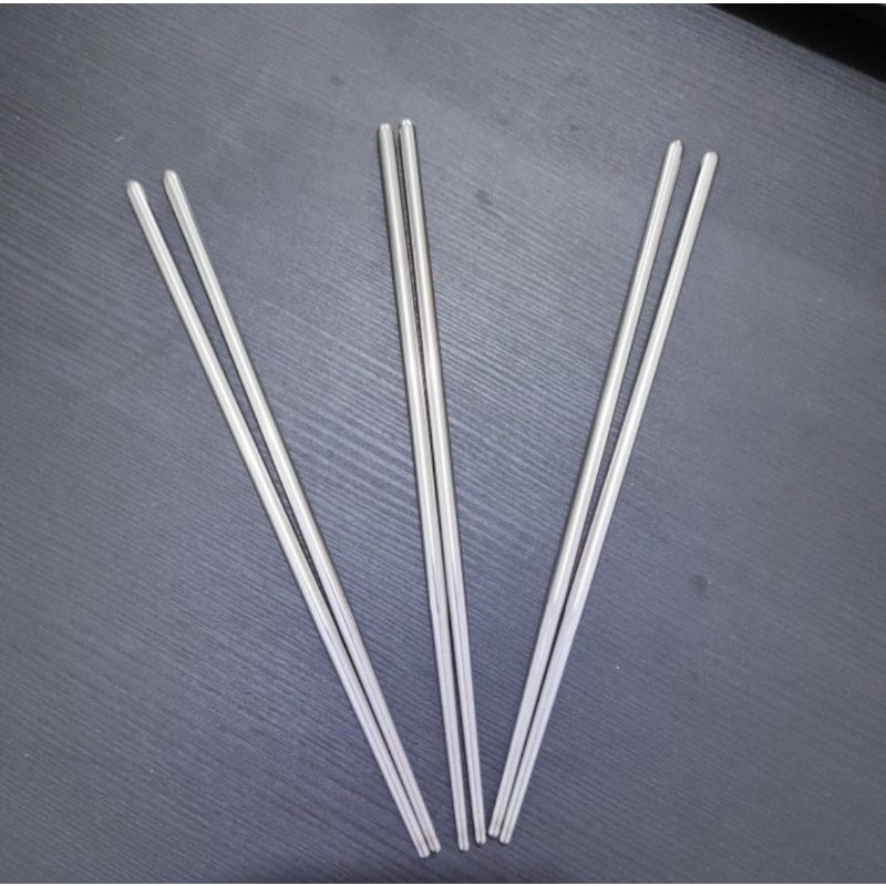 sumpit stainless Steel model korea panjang 22 cm