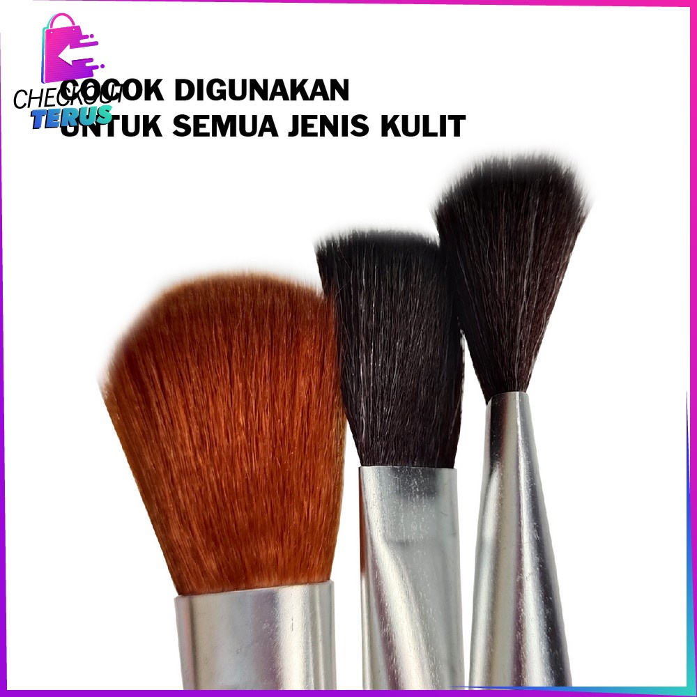 CT K103 Brush Make Up Set Isi 12PCS Kuas Make Up Lengkap Wanita Portable Kit Set Kuas Makeup Kosmetik Foundation Blush On