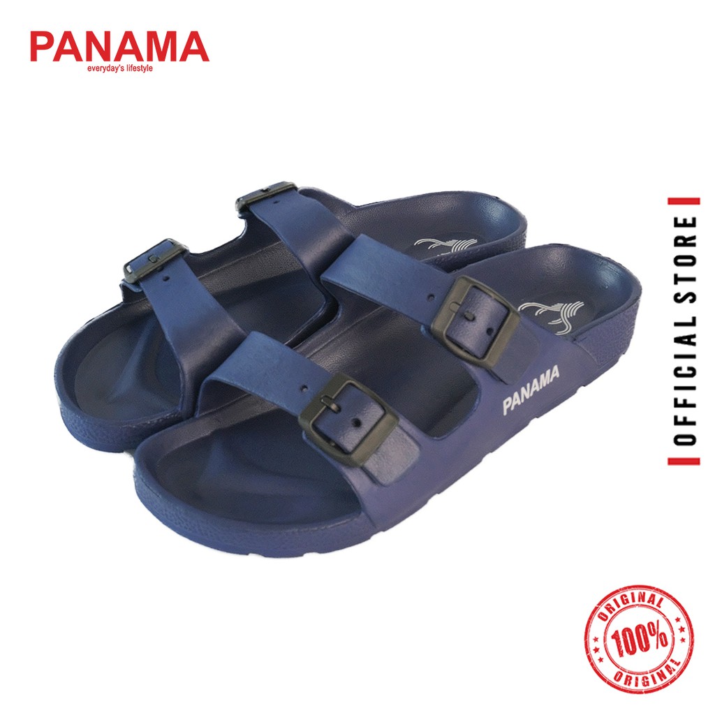 Panama Sandal Slop Pria Torso - Navy