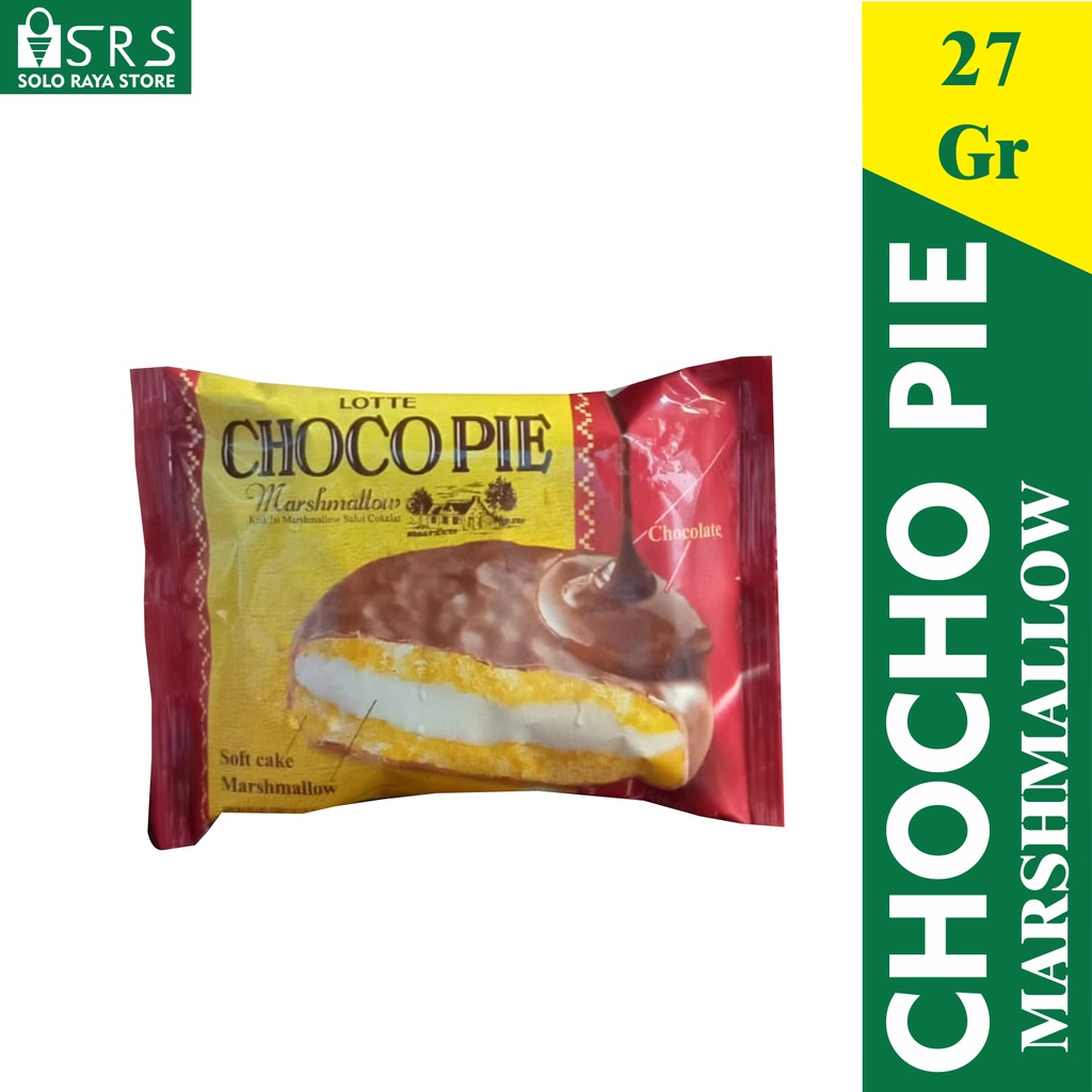 

choco pie/ LOTTE CHOCO PIE marshmallow 27 gr per bungkus