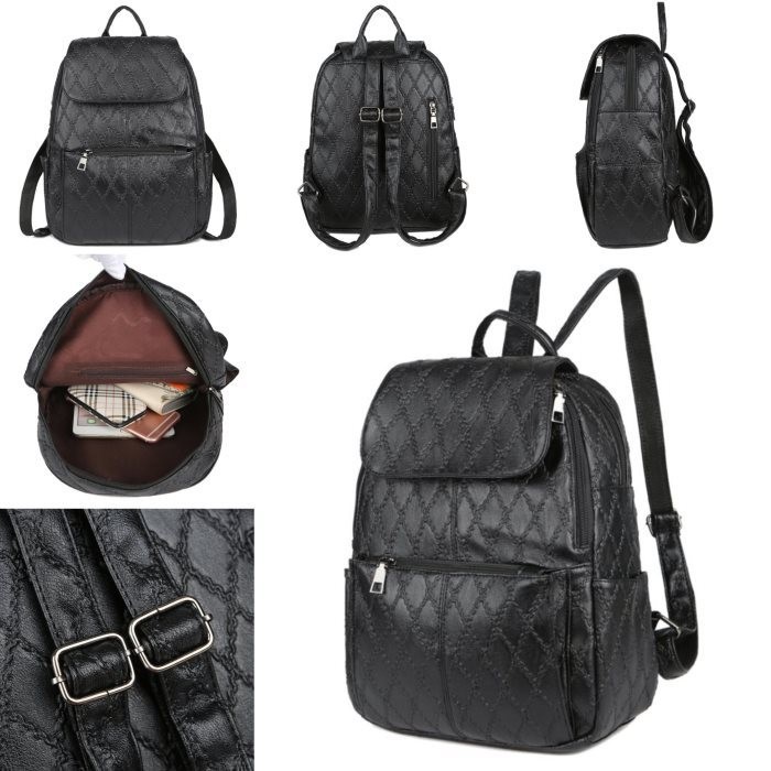 1383 black tas ransel impor