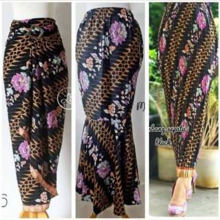  Batik  modern Rok  batik  bahan silk sutra  foil batik  