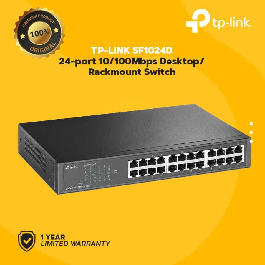 Switch TP-Link 24 Port TL-SF1024D 10/100Mbps Rackmount