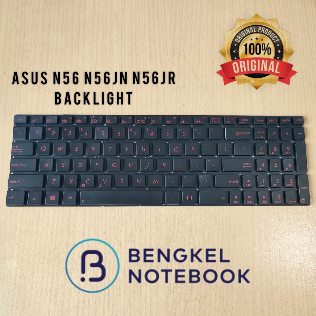 Keyboard Asus N56 N56JN N56JR N56V N56VM N56VZ N76VJ N76VM U500VZ R500V R505 S550C G550JK G550JX GL550 GL550J GL550JK GL550JX N56D N56DY N56DP R522JK R552JV R552LF G56JR Backlight