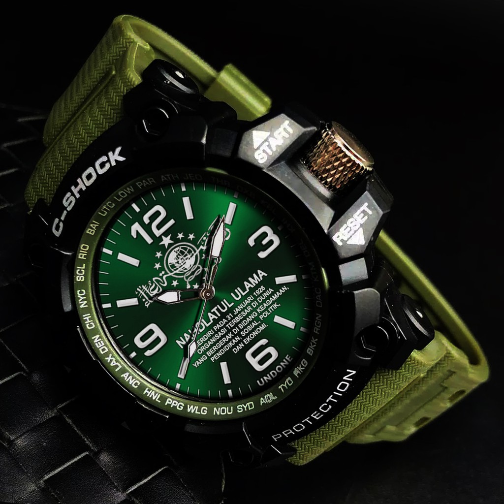 (JOS GANDOS) JAM TANGAN NAHDLATUL ULAMA 31-01-1926  . Strap Hijau Bagus