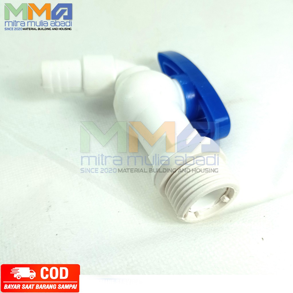 KRAN AIR KAPAL 3/4 INCH PVC KRAN TAMAN TEMBOK