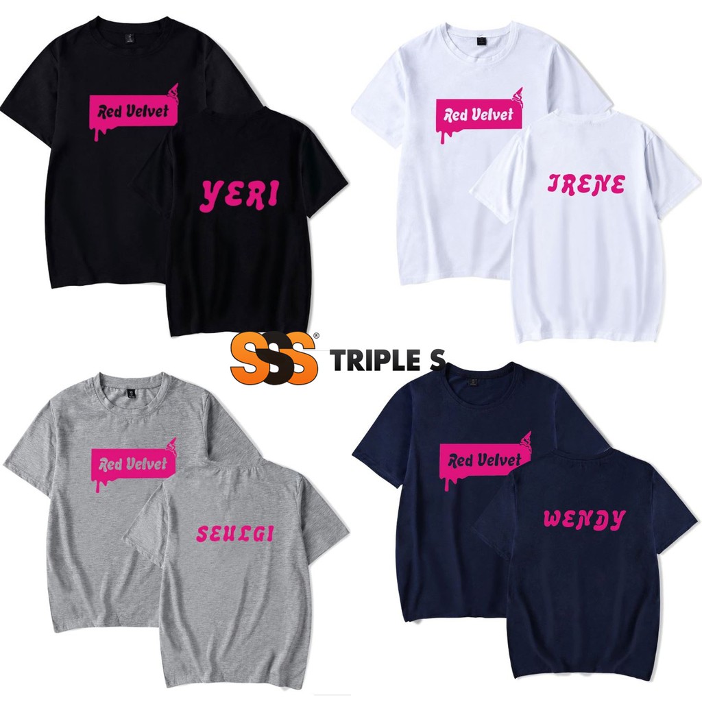 KAOS/T-SHIRT RED VELVET IRENE SEULGI WENDY JOY YERI SABLON PINK