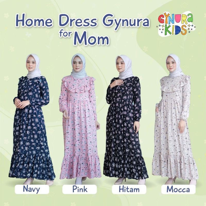 Homedress By Gynura KIDS size MOM bahan RAYON
