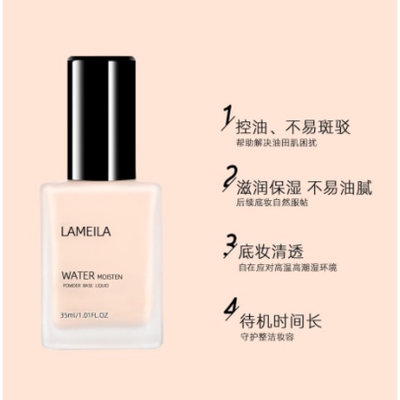 Lameila Light Concealer Foundation Cair Tahan Lama CJR 3069