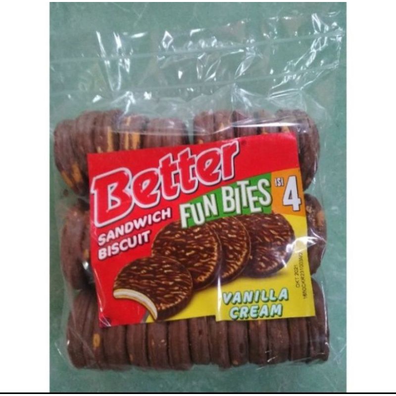 

BISKUIT SANDWICH BETTERSnack Cemilan Gurih Renyah Enak Repack Original