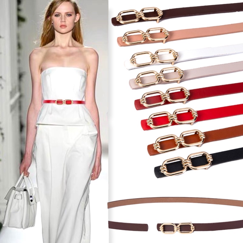 UP [SMARTGIRL] Ikat  Pinggang Wanita Cantol Fashion Kulit PU Gasper Wanita Belt / Ikat pinggang wanita IMPORT 00252-00259