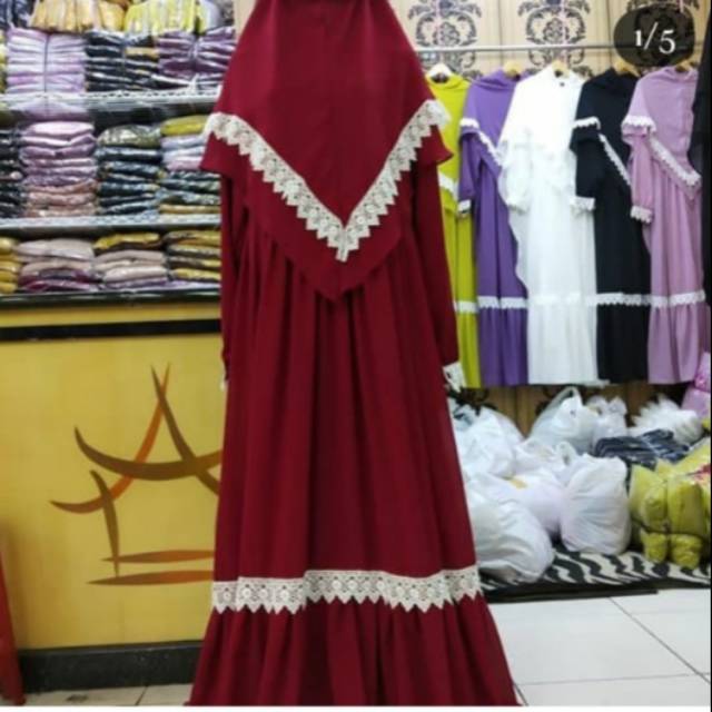 Gamis Set Syari Cantik Bagus