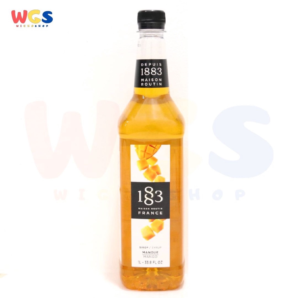 Syrup 1883 Maison Routin France Mango Flavored 33.8 fl oz 1ltr