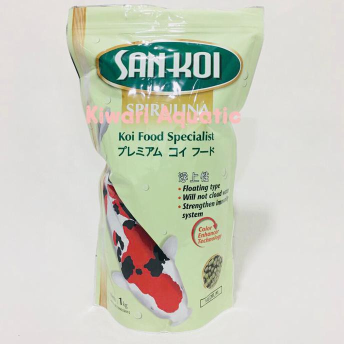 

San Koi / SanKoi Spirulina Medium ( M ) 1 Kg Makanan / Pakan Ikan Koi