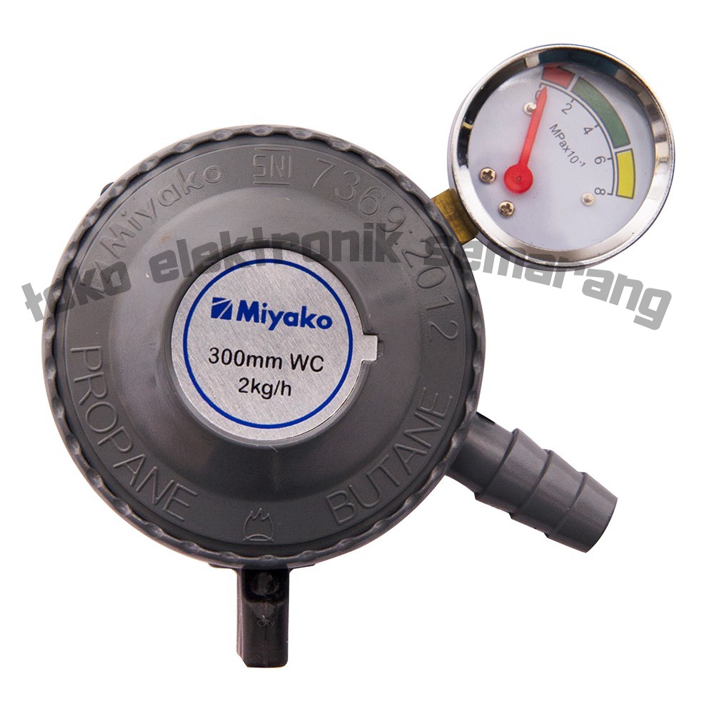 REGULATOR MIYAKO RM 201 M / KEPALA GAS / LOW PRESSURE ADA METERAN FREE KARET TABUNG SAFETY