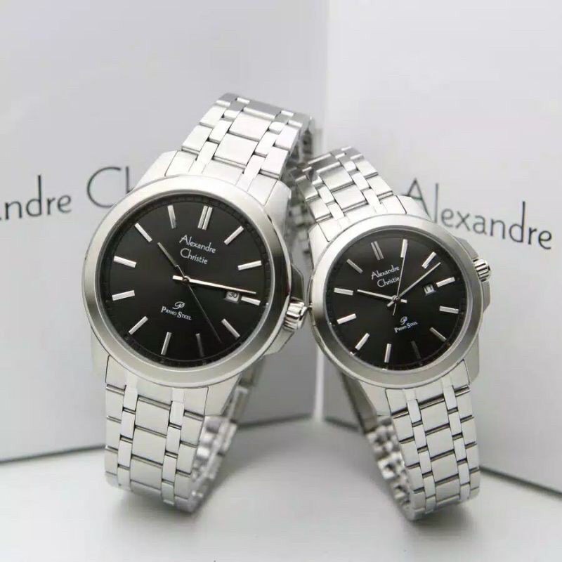 Jam Tangan Alexandre Christie Ac 1017 Sepasang / Couple Original Garansi Resmi