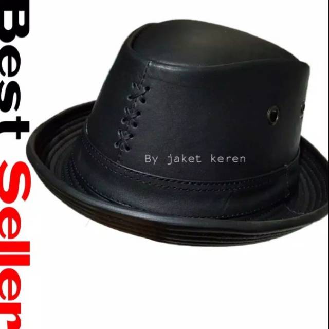 TOPI LAKEN KOBOY PRIA KULIT ASLI