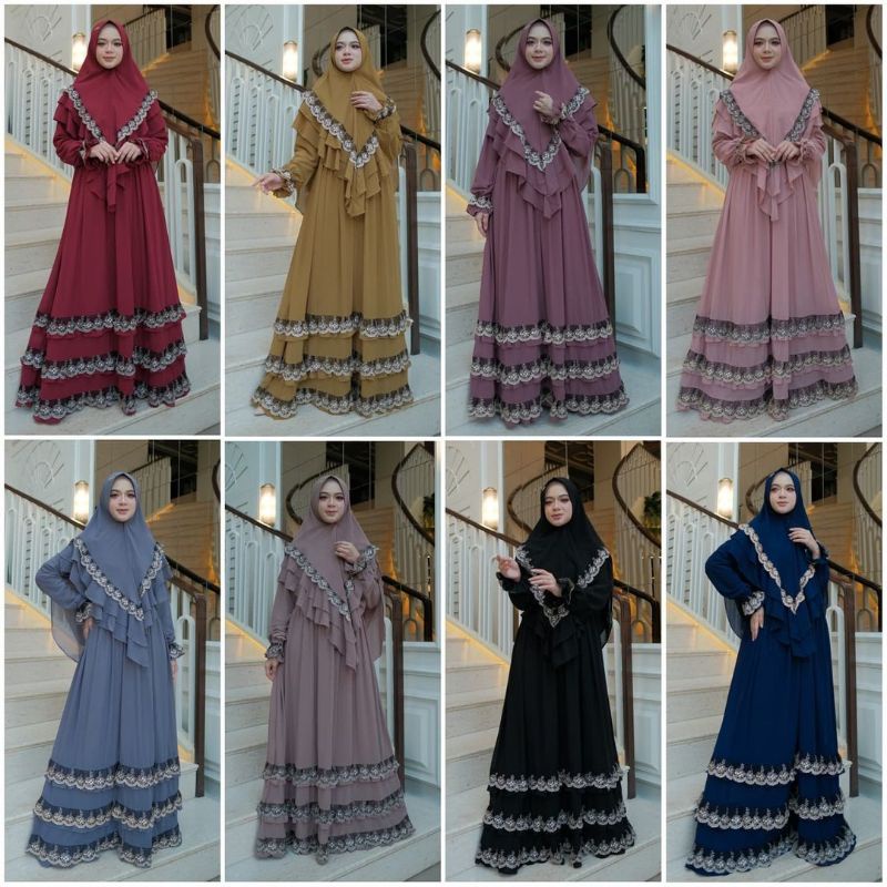 GAMIS CERUTI SET SYARI - FILDANA BY AJEZAS