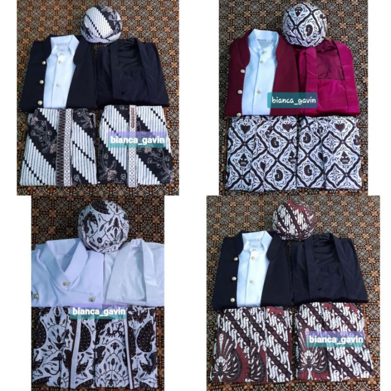 Set Baju Prewedding/ Baju Prewed/ Couplean Adat Jawa, Maroon