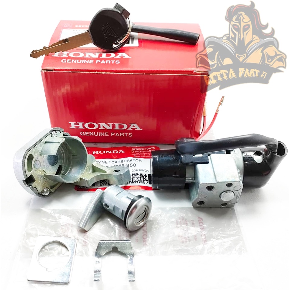 KUNCI KONTAK SET PLUS KUNCI JOK ASLI ORIGINAL HONDA KTM SUPRA X 125 KARBU KUALITAS ASLI ORIGINAL HONDA AHM PRESISI BAHAN BESI DIJAMIN AWET DAN MANTAP SUPRA X 125 KARBU