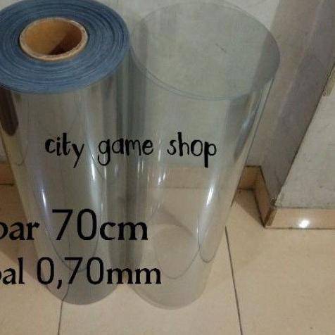 

plastik pvc mika rigid kaku lebar 70cm x 1meter tebal 0,70mm