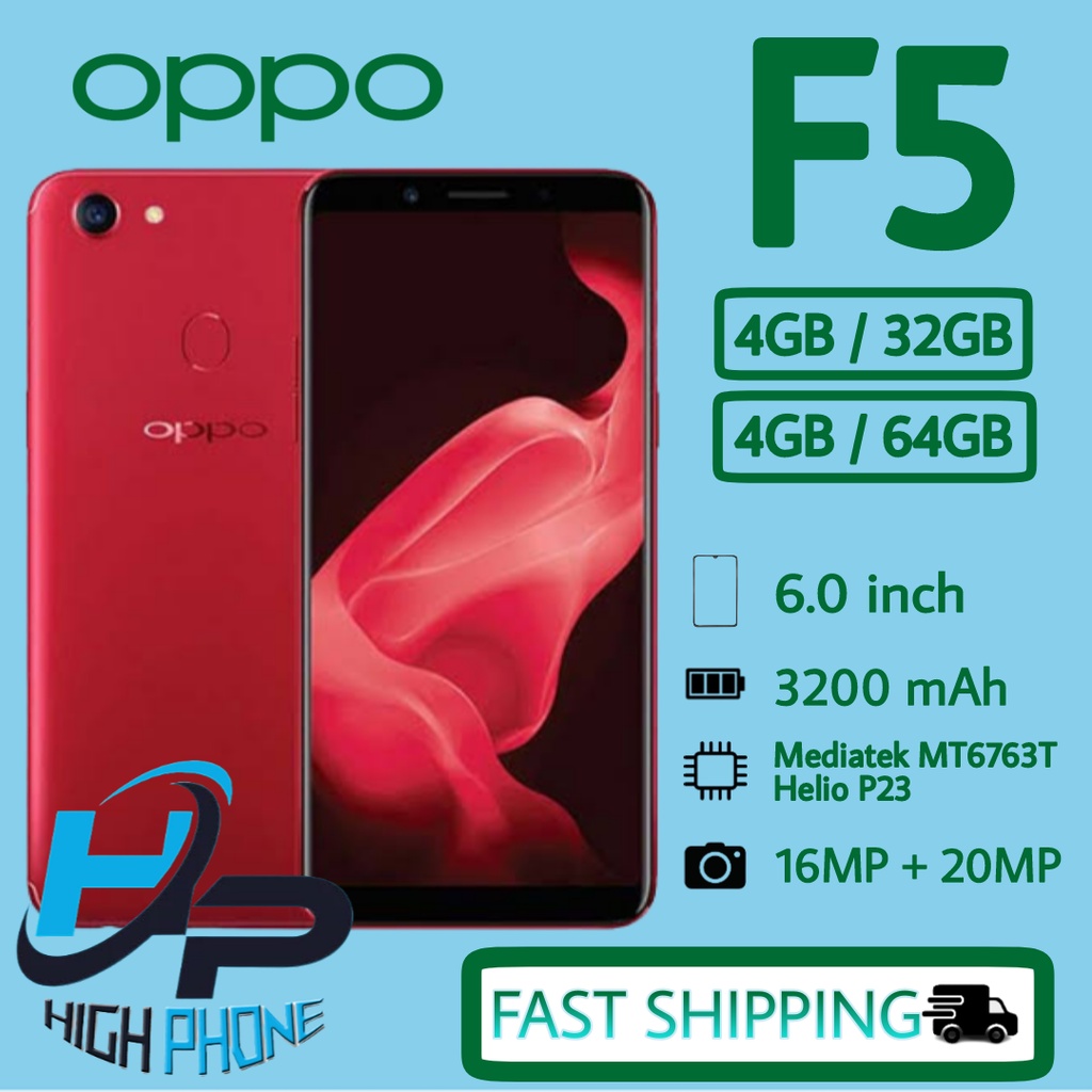 HP Oppo F5 4GB+64GB 4G Fullset