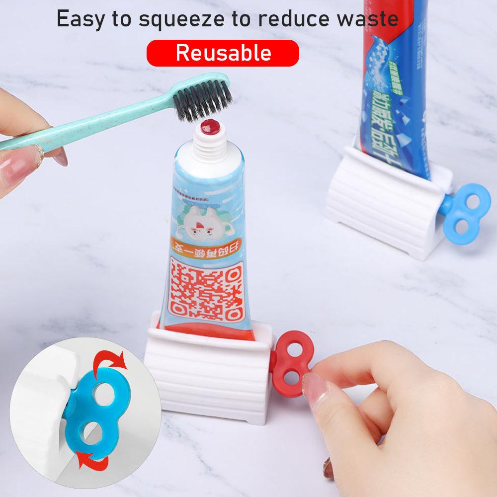 Populer Alat Pemeras Pasta Gigi Aksesoris Pembersih Gigi Reusable Plastic Rolling Tube