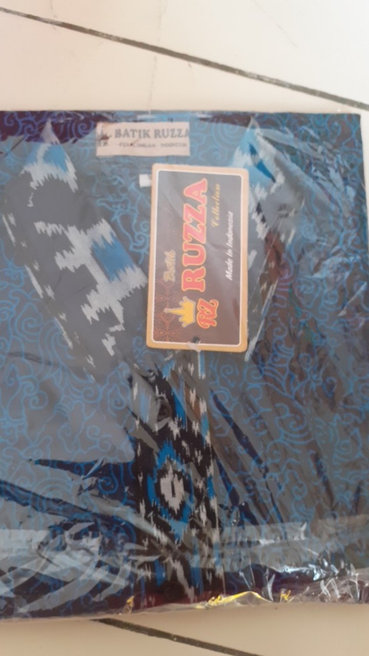 Ruzza Batik Anak Motif Mega Mendung Biru Dongket Seragam Bayi Sd Abg Remaja Tanggung